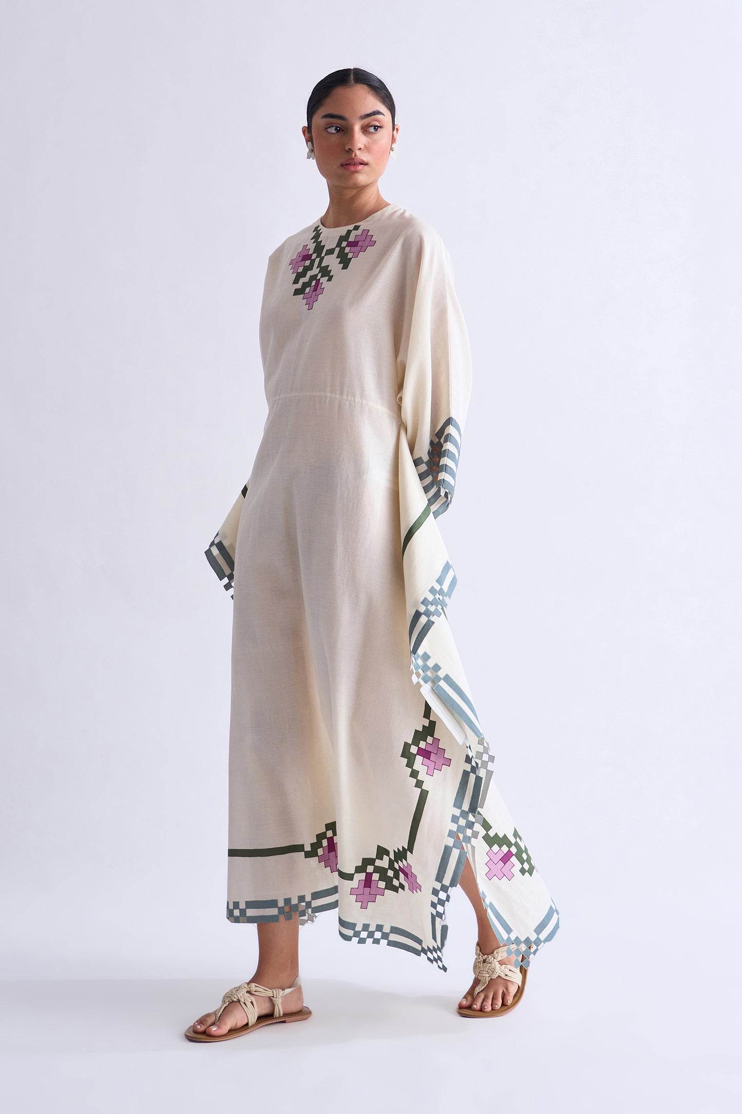 DRAPED PANEL DRESS
