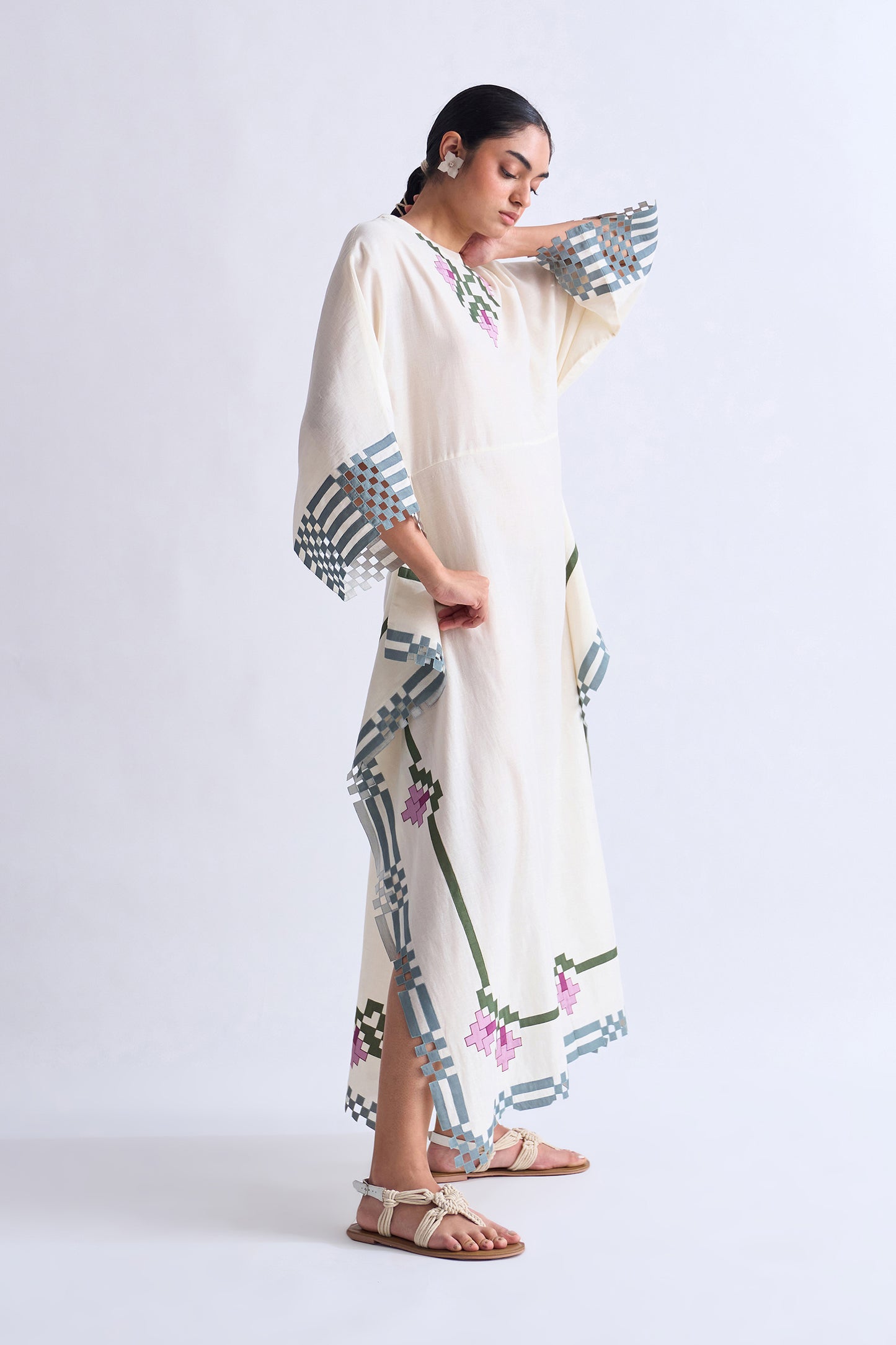 DRAPED PANEL DRESS