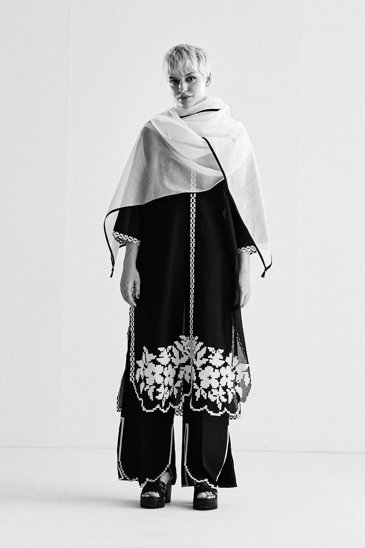 PLAIN IVORY DUPATTA