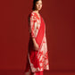 FLORAL PRINT AND CUTWORK MILD A-LINE KAMEEZ