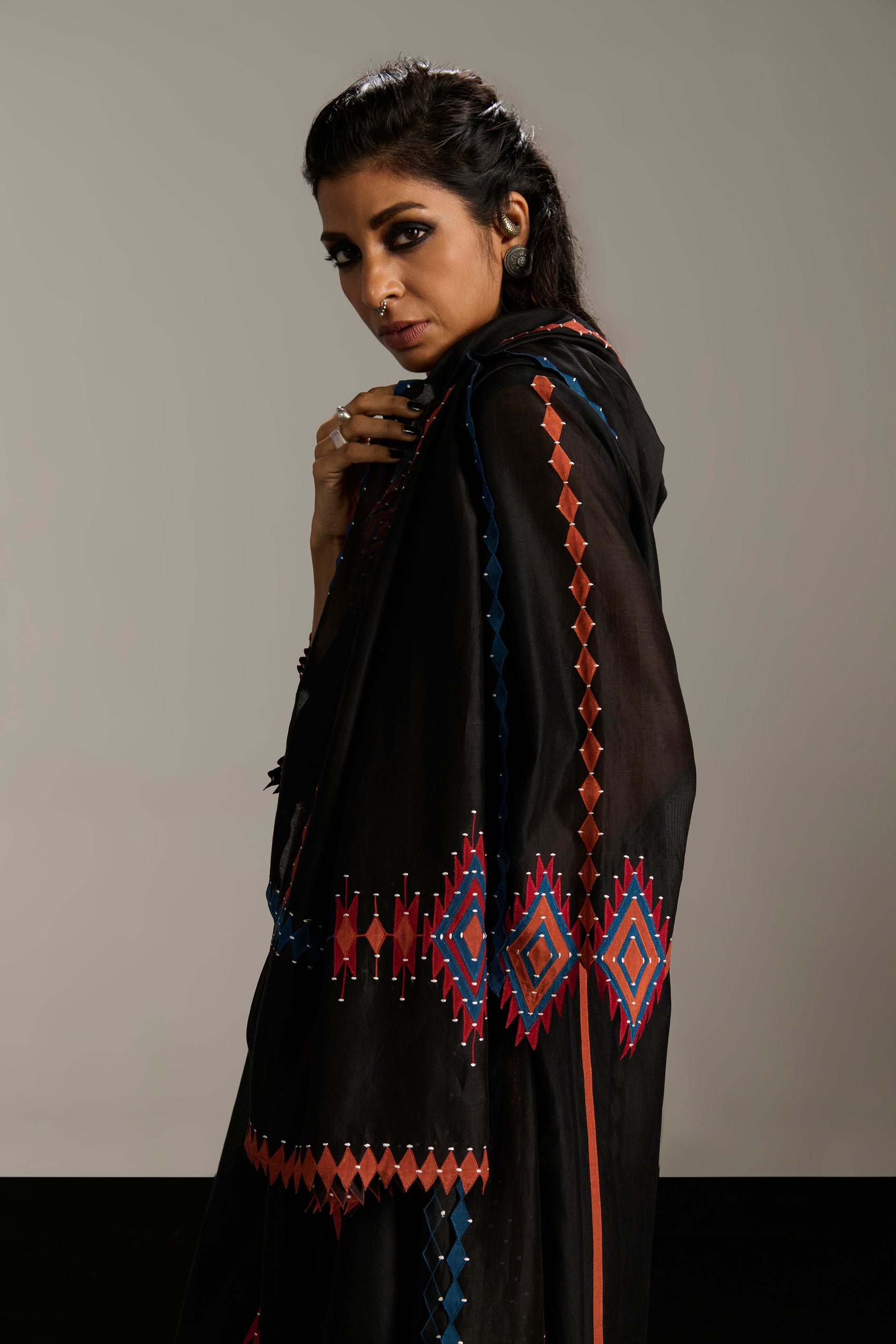 APPLIQUE' AND CUTWORK DUPATTA