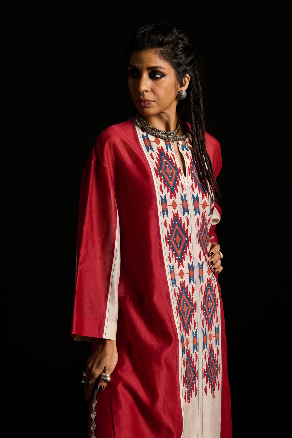 DROP SHOULDER DRESS