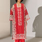 GEOMETRIC FLORAL CUTWORK DROP SHOULDER KAMEEZ