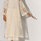 GEOMETRIC FLORAL CUTWORK DROP SHOULDER KAMEEZ IVR