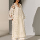 GEOMETRIC FLORAL CUTWORK DROP SHOULDER KAMEEZ IVR