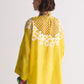 DROP SHOULDER SHIRT WITH NECK APPLIQUE'