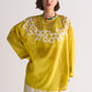 DROP SHOULDER SHIRT WITH NECK APPLIQUE'