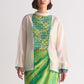 YOKE CUTWORK REVERSE COLLAR SHIRT