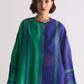 ROUND HEM COLOUR BLOCKED APPLIQUE' AND CUTWORK SHIRT