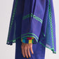 ROUND HEM COLOUR BLOCKED APPLIQUE' AND CUTWORK SHIRT