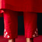FLORAL APPLIQUE' PANTS