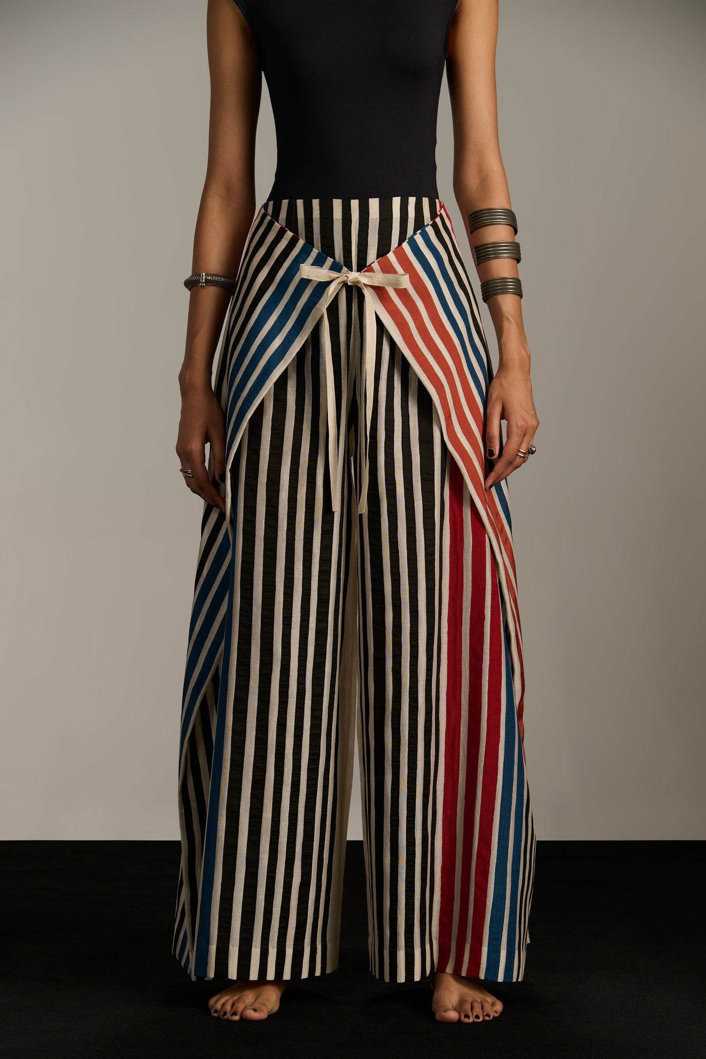 FRONT TIE PANTS