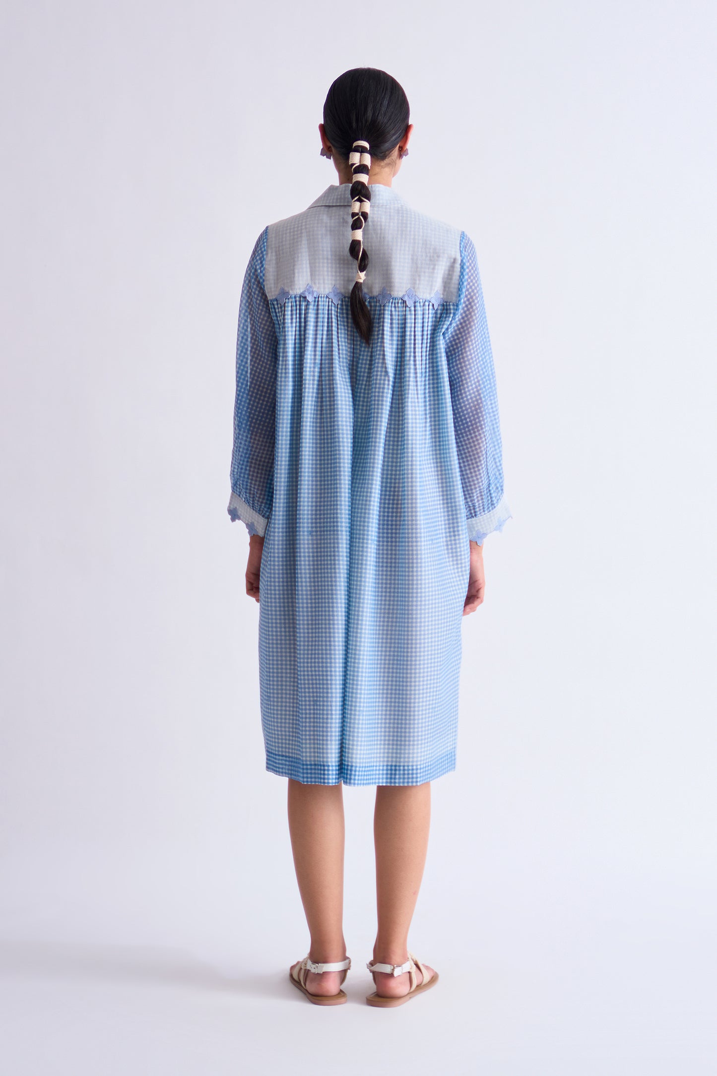 BACK GATHER DRESS