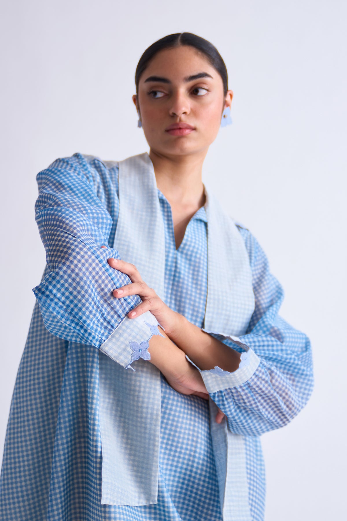 BACK GATHER DRESS