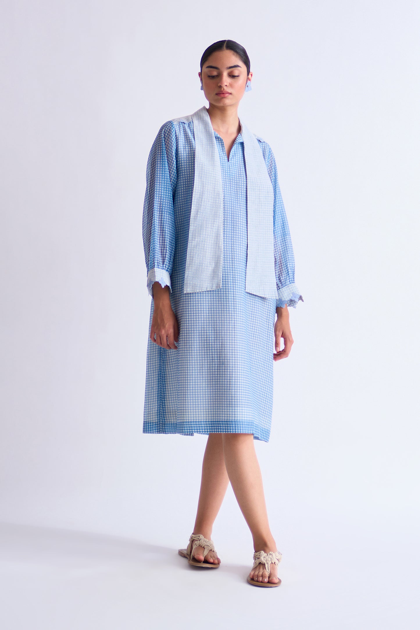 BACK GATHER DRESS