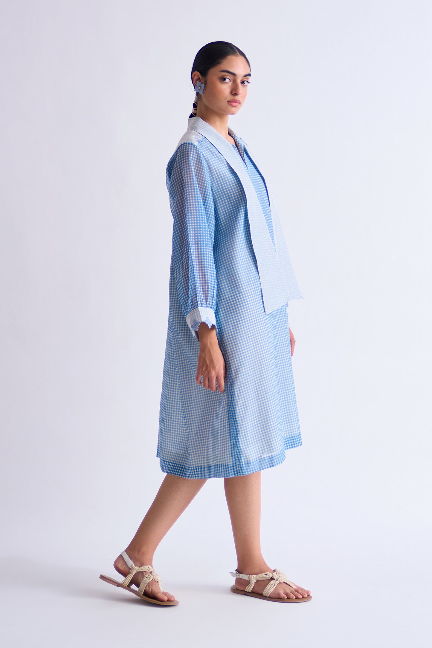BACK GATHER DRESS