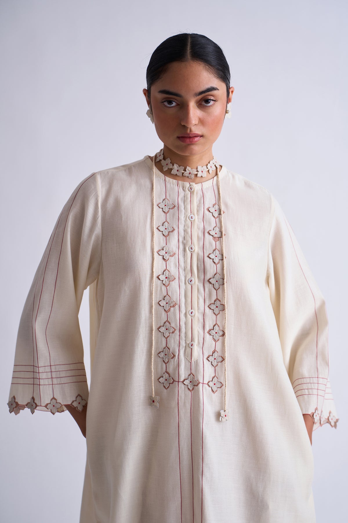 BACK GATHER DRESS
