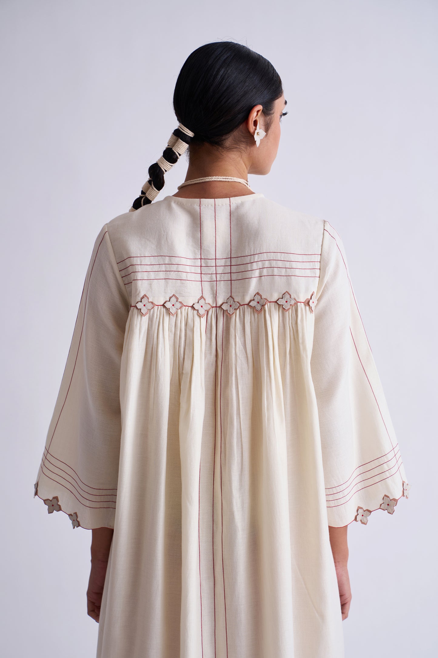 BACK GATHER DRESS