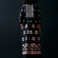BLACK CENTRE GATHER APPLIQUE' DRESS