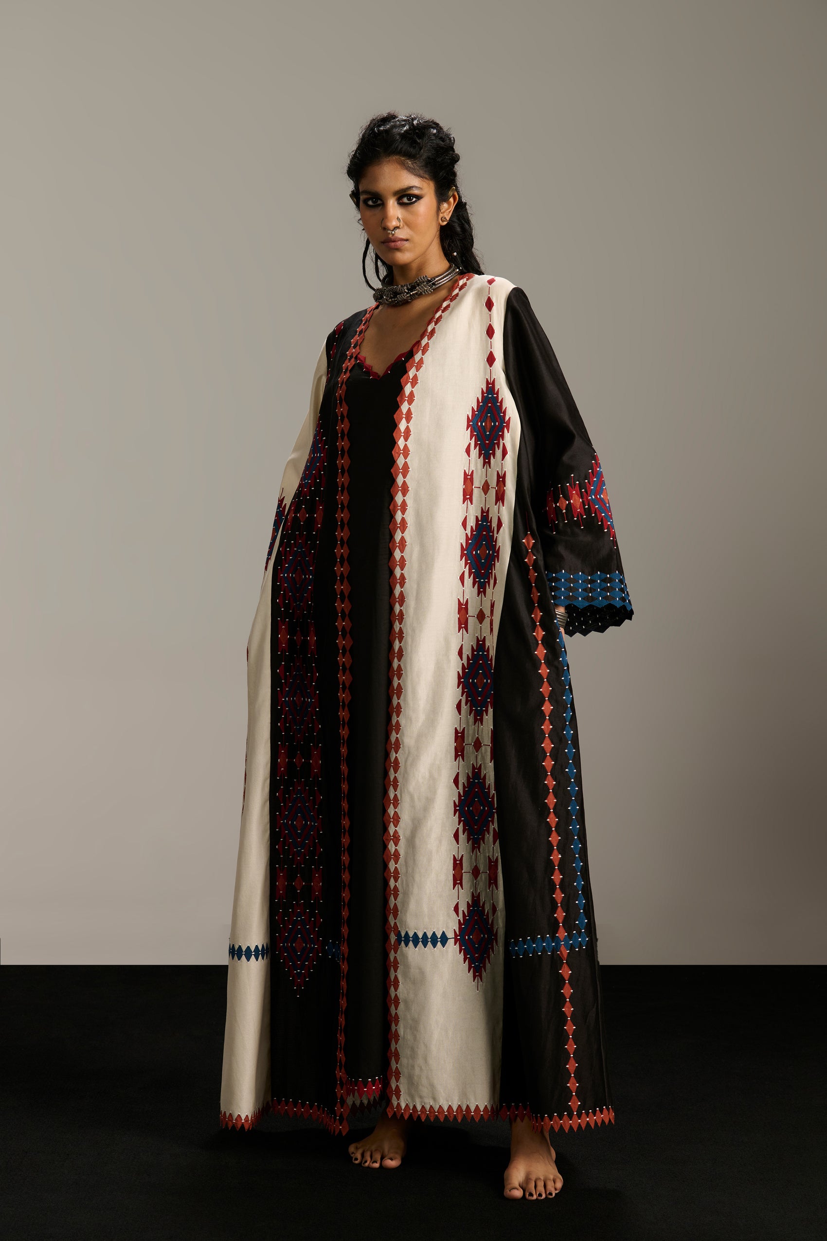 A-LINE PANELLED JACKET