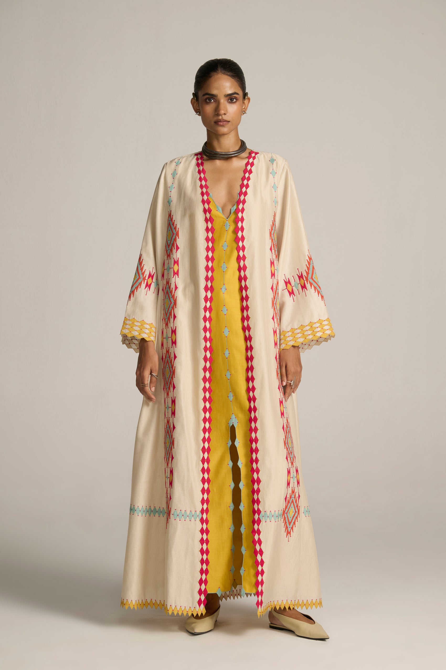 A-LINE PANELLED JACKET