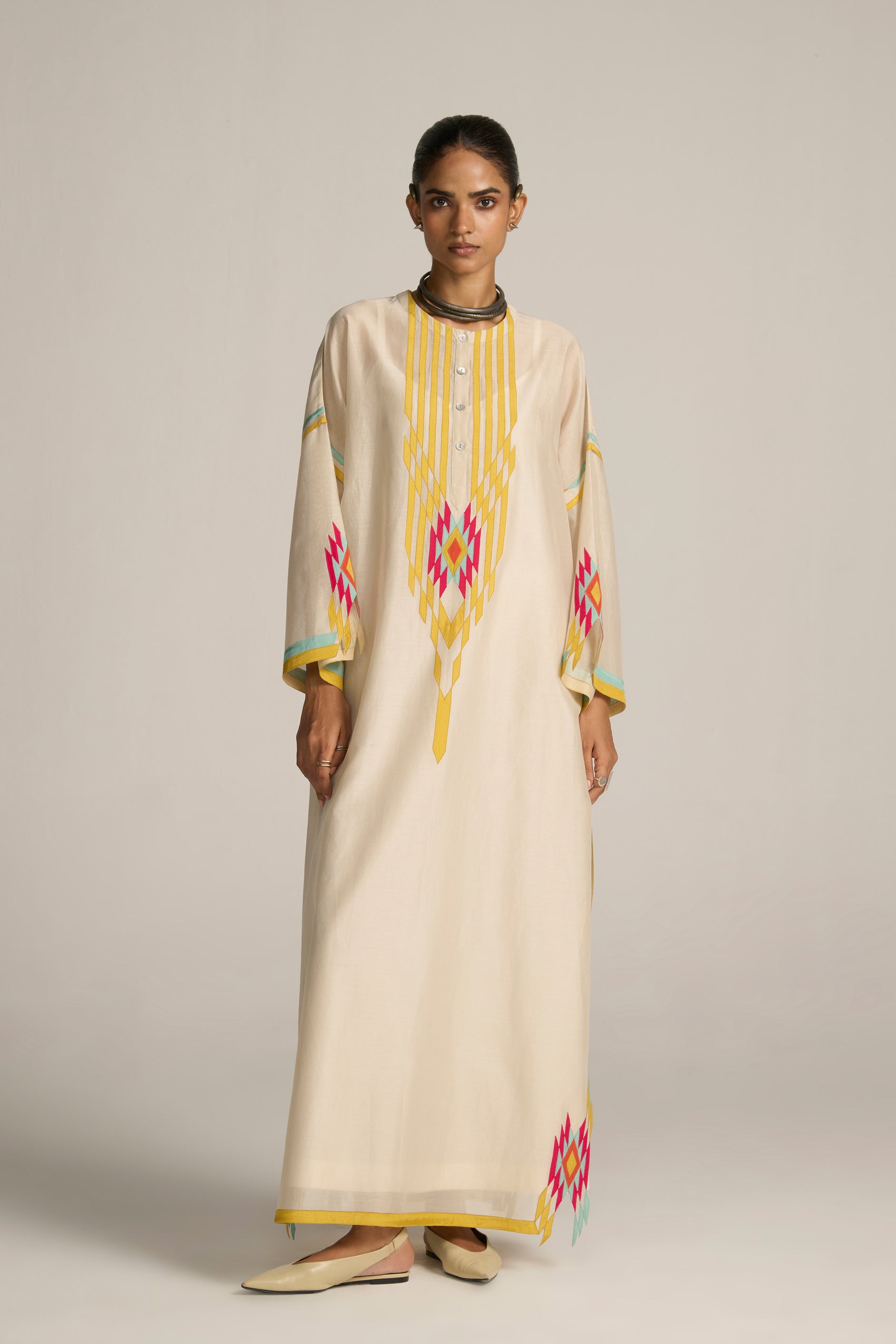 STRIPE MAXI KAFTAN