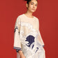 SUN, CRANE AND CLOUDS KAFTAN TUNIC