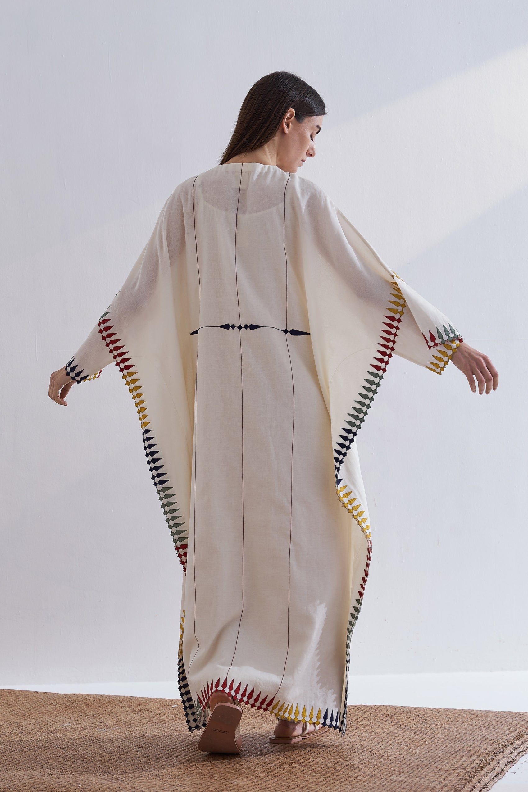 MULTI-APPLIQUE' KAFTAN