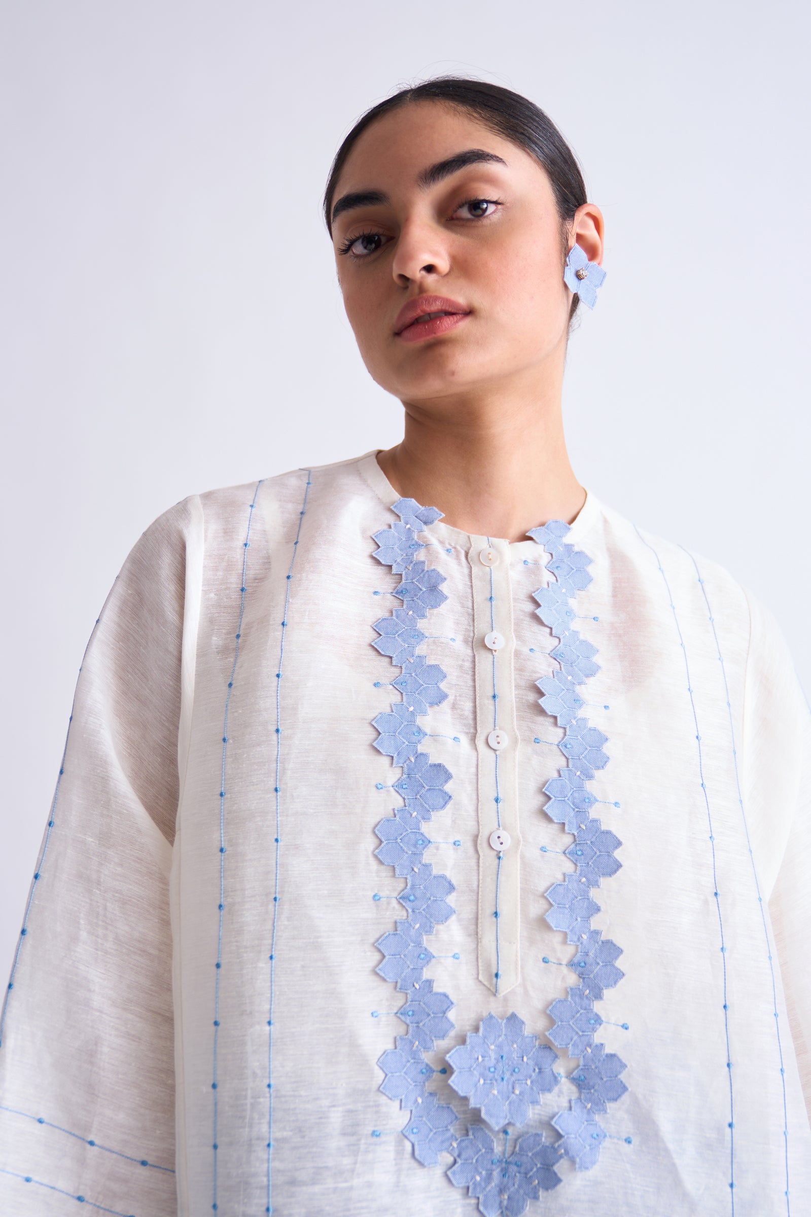 LINEN KAFTAN TUNIC