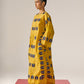 APPLIQUE' AND OUTLINE CENTRE GATHER KAFTAN