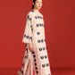 APPLIQUE' AND OUTLINE CENTRE GATHER LONG KAFTAN