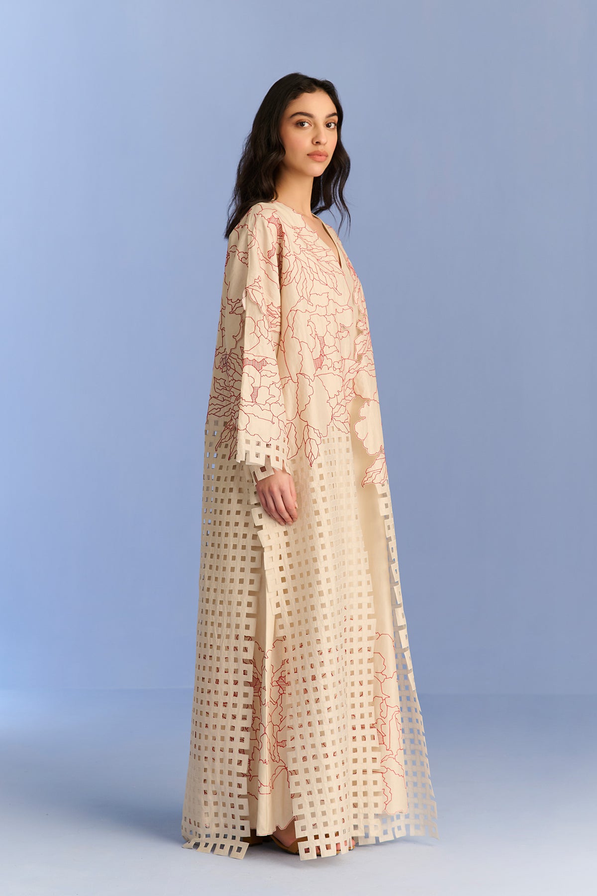 APPLIQUE' AND CUTWORK JACKET SET