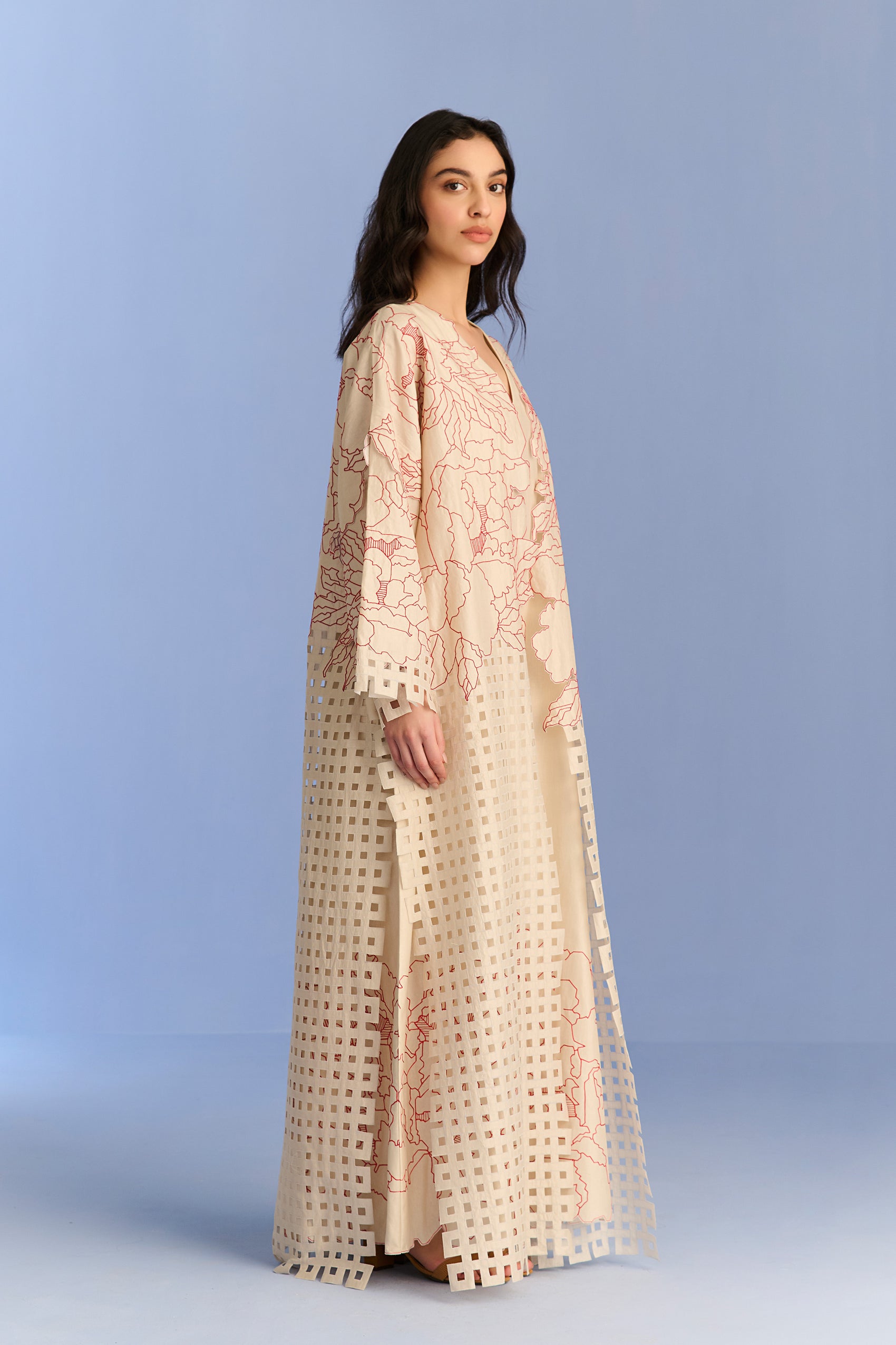 APPLIQUE' AND CUTWORK JACKET SET