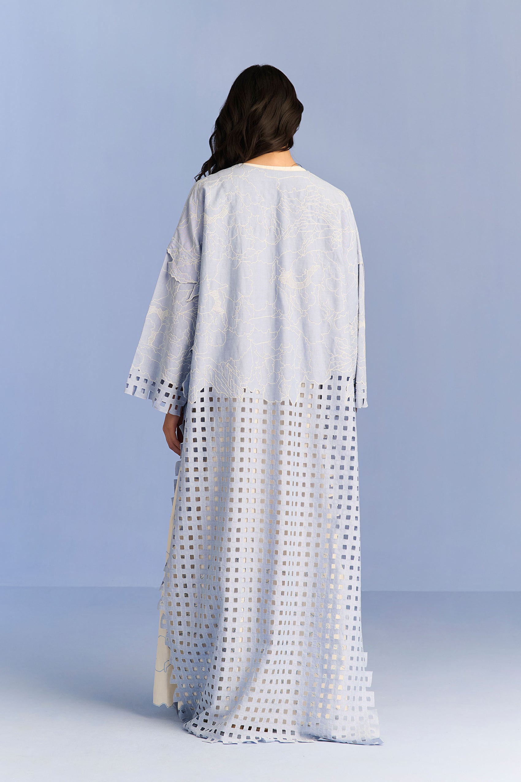 APPLIQUE' AND CUTWORK JACKET SET