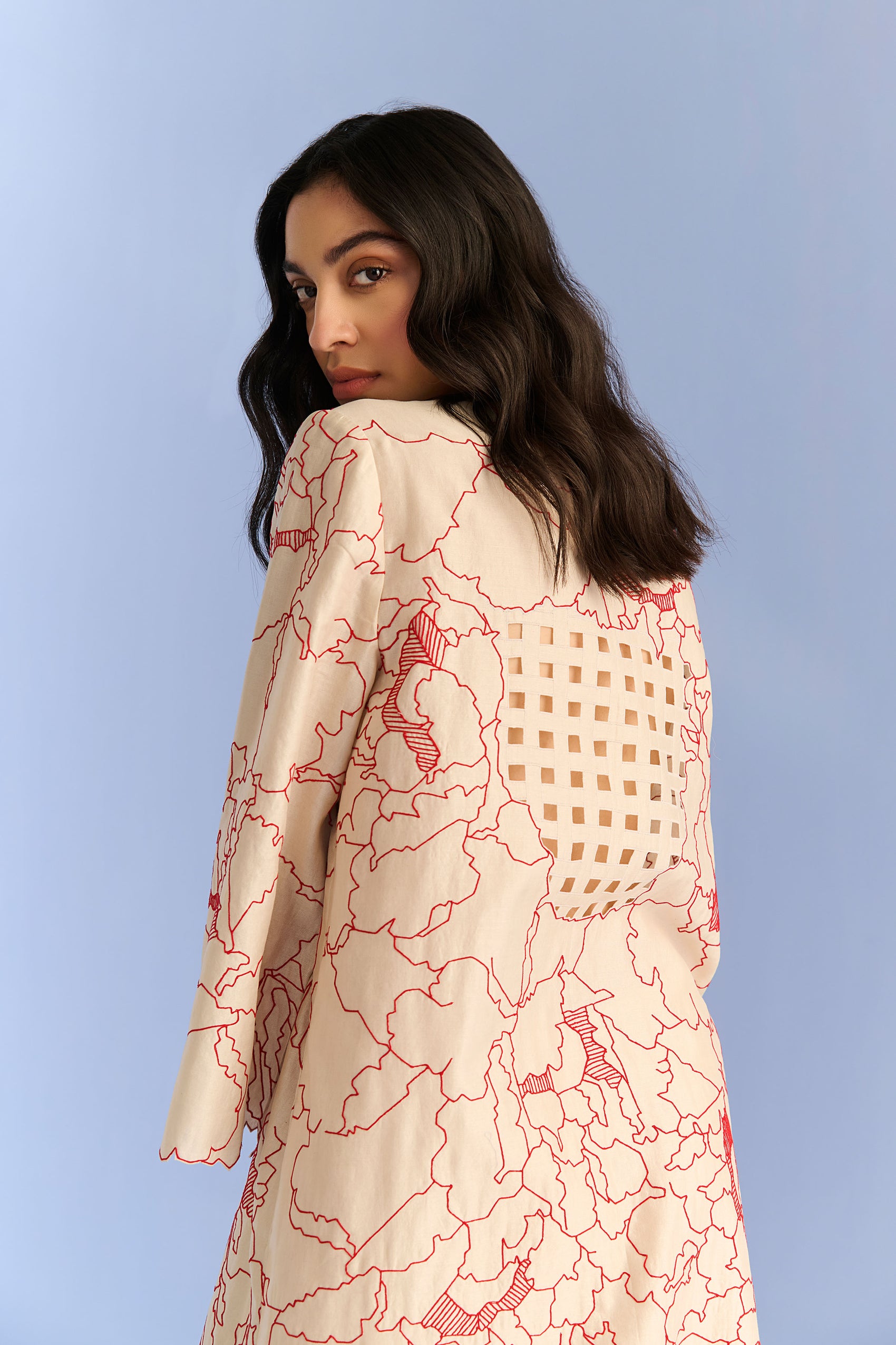 APPLIQUE' AND CUTWORK DRESS