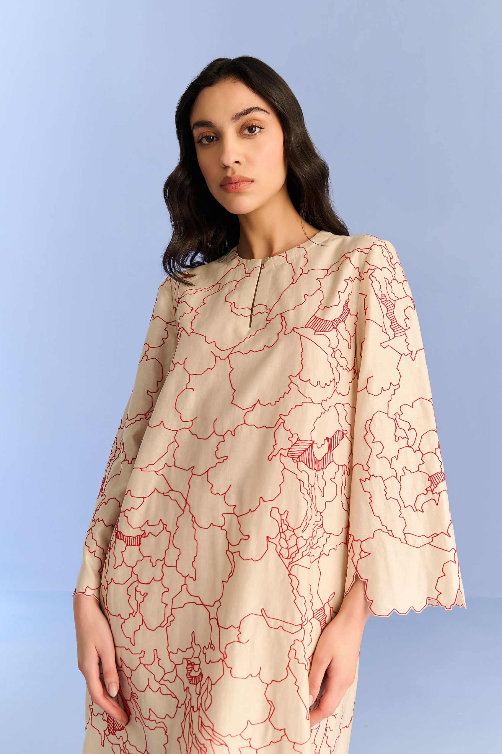 APPLIQUE' AND CUTWORK DRESS