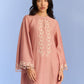 A-LINE DRESS WITH CUTWORK