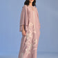 A-LINE DRESS WITH FLORAL CUTWORK
