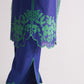 DOT DOT KAMEEZ WITH FLORAL SCALLOP APPLIQUE' AND CUTWORK
