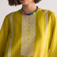 GEOMETRIC APPLIQUE' MILD A-LINE KAMEEZ