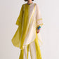 COLOUR BLOCKED APPLIQUE' AND CUTWORK KAMEEZ