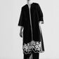 KAMEEZ WITH FLORAL SCALLOP APPLIQUE' AND CUTWORK
