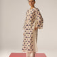 APPLIQUE' AND OUTLINE MILD A-LINE KAMEEZ