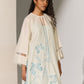 GEOMETRIC FLORAL CUTWORK MILD A-LINE KAMEEZ