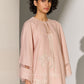 GEOMETRIC FLORAL CUTWORK MILD A-LINE KAMEEZ SMV