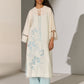 GEOMETRIC FLORAL CUTWORK MILD A-LINE KAMEEZ