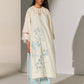 GEOMETRIC FLORAL CUTWORK MILD A-LINE KAMEEZ