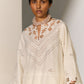 GEOMETRIC FLORAL NECK CUTWORK KAMEEZ