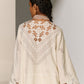GEOMETRIC FLORAL NECK CUTWORK KAMEEZ