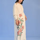 FLORAL APPLIQUE' AND CUTWORK DRESS